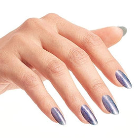 OPI lacquer on nails showing glossy finish and chip-resistant wear on model hand
