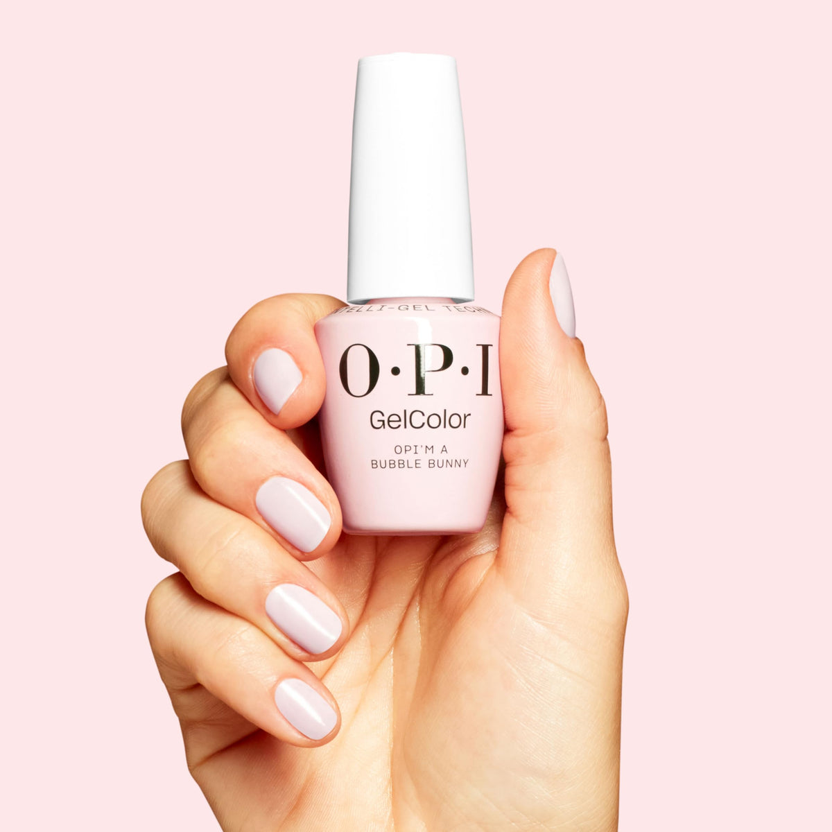 OPI bottle curing under Star Light LED lamp for fast, smudge-free result