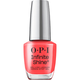 OPI bottle front shot showing bright cherry-pink polish and gloss benefit
