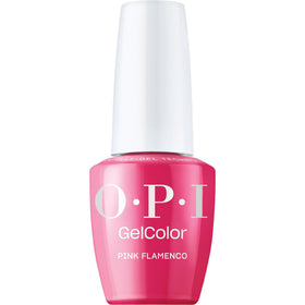 OPI Pink Flamenco front bottle showing bright pink shade and glossy finish