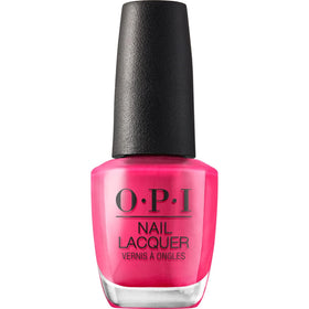 OPI Pink Flamenco front bottle showing glossy hot-pink shade and brand identity