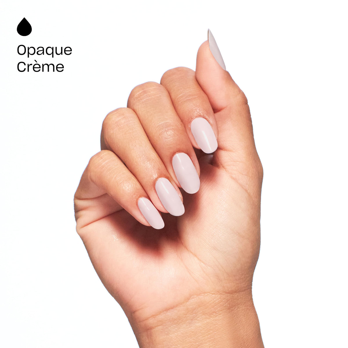 OPI Pink in Bio swatches on nail tips showing opaque color payoff