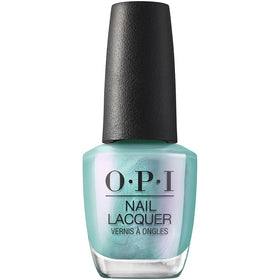 OPI bottle front view showing Pisces the Future blue pearl shade and glossy finish
