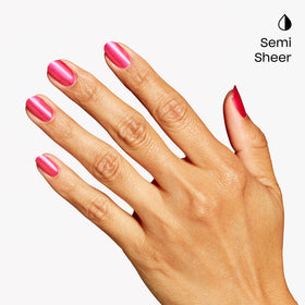 OPI Pompeii Pink close-up shimmer detail highlighting reflective sparkle