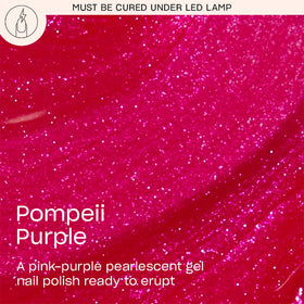 OPI Pompeii Purple brush stroke close-up demonstrating smooth application