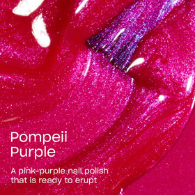 OPI brush stroke of Pompeii Purple showing smooth application and coverage