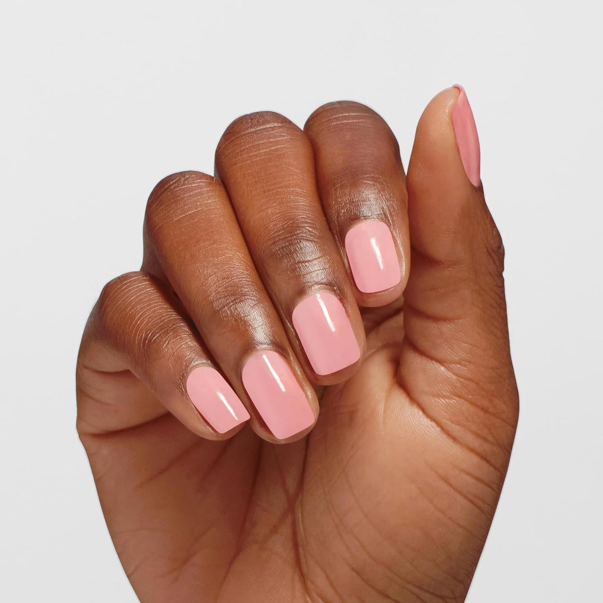 OPI close-up label detail highlighting brand and product benefits