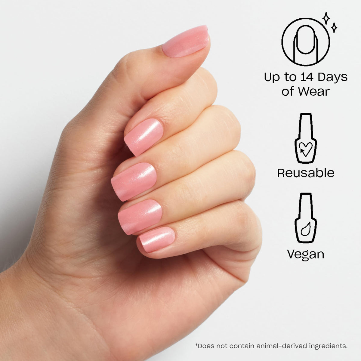 OPI Princesses Rule close-up of pink shimmer texture highlighting durable glossy finish