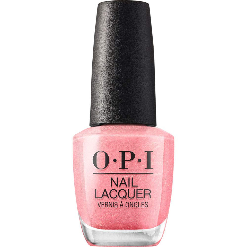 OPI bottle front view showing Princesses Rule color and glossy finish benefit