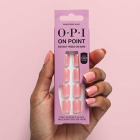 OPI Princesses Rule size selection layout showing 24 tips for custom, comfortable fit
