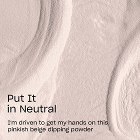 OPI Put It in Neutral application on nail demonstrating even coverage and glossy finish