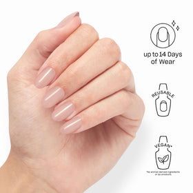 OPI Put It In Neutral close-up of tip surface showing smooth finish and durability