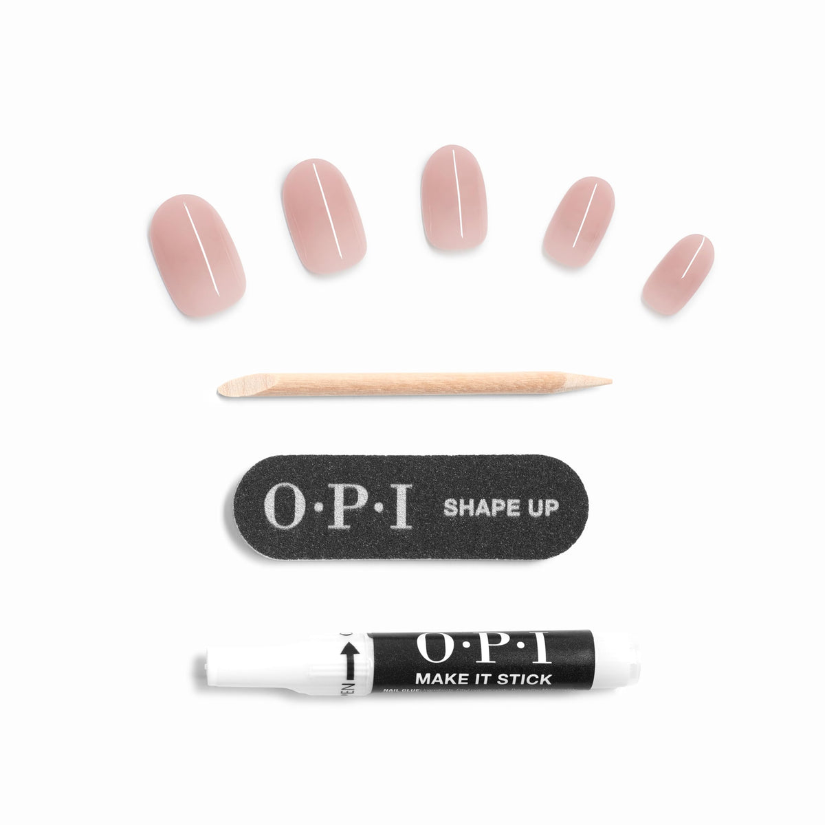 OPI Put It In Neutral size and scale comparison on a finger for accurate fit