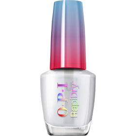 OPI RapiDry front bottle view showing label and glossy clear coat benefit