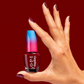 OPI wet polish texture close-up illustrating smooth, glossy creme finish