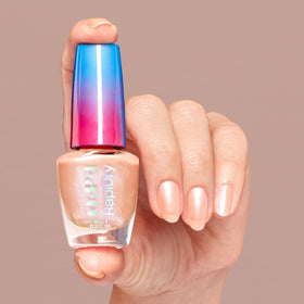 OPI applied on nails demonstrating glossy, smudge-resistant finish quickly