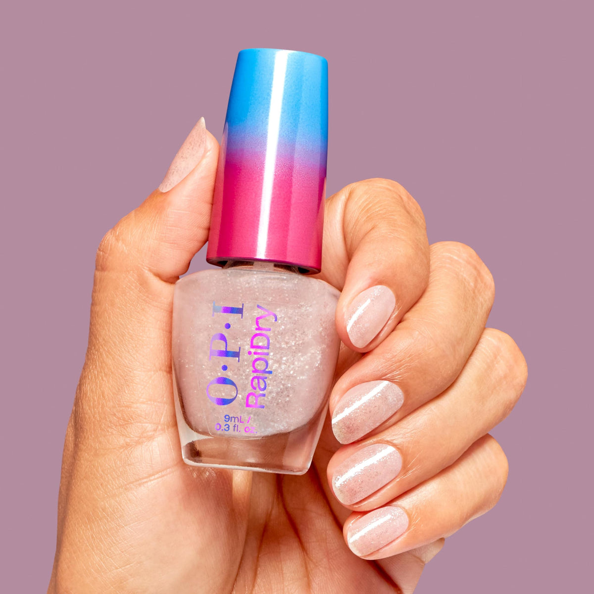OPI brush applying Cheers to No Smears for even, streak-free finish