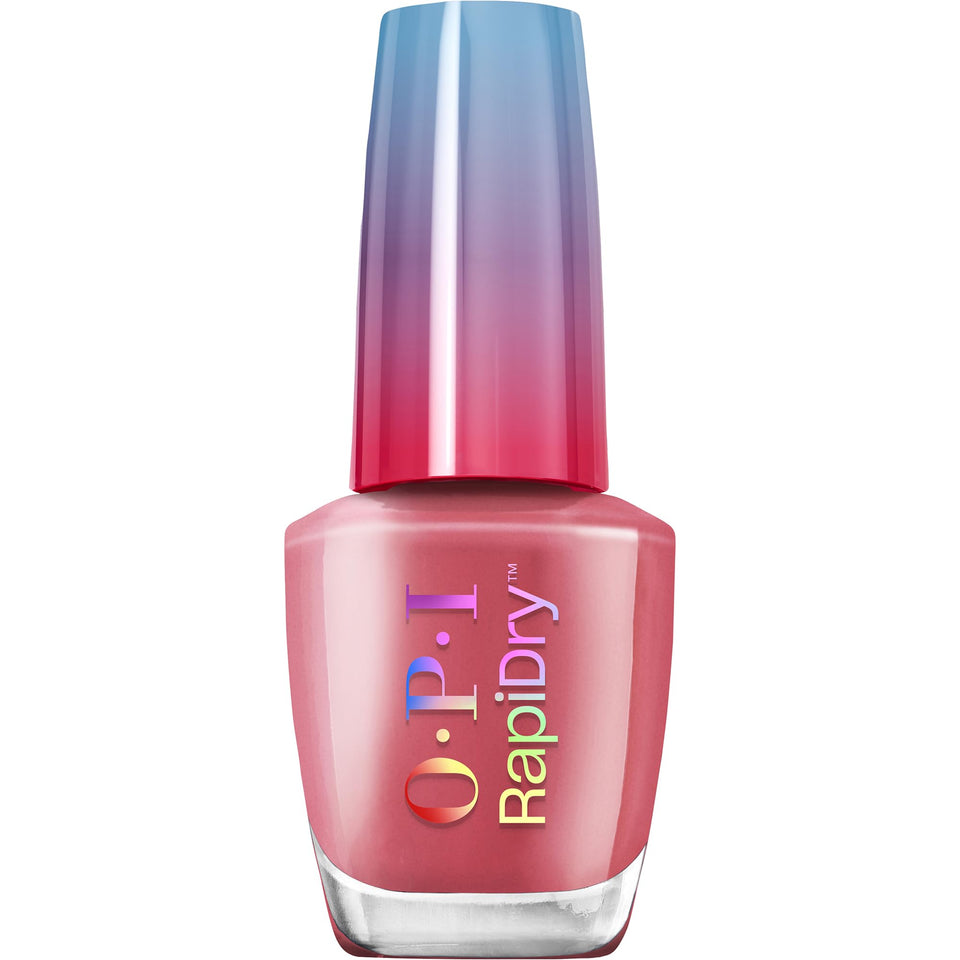 OPI RapiDry front packaging showing soft red crème and fast-dry benefit