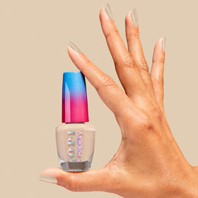 OPI nail application in hand illustrating easy home use and speed
