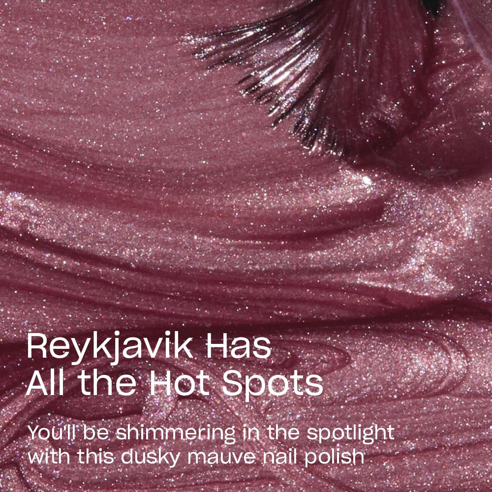OPI brush stroke of Reykjavik showing smooth even coverage