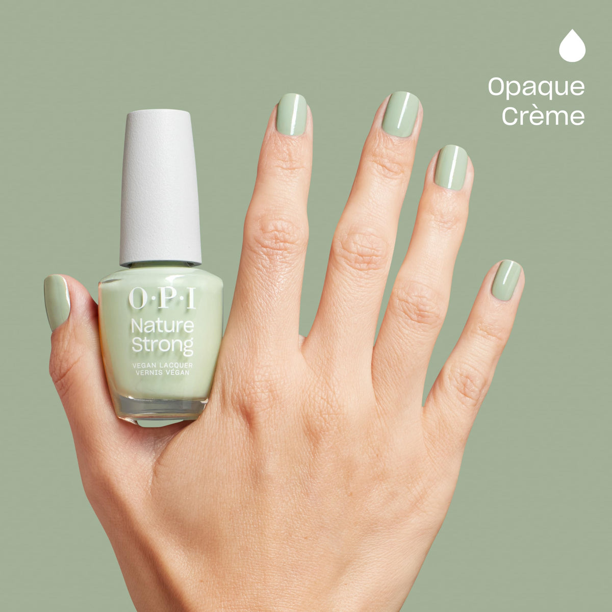 OPI close-up of polish texture showing creamy, high-shine formula benefit