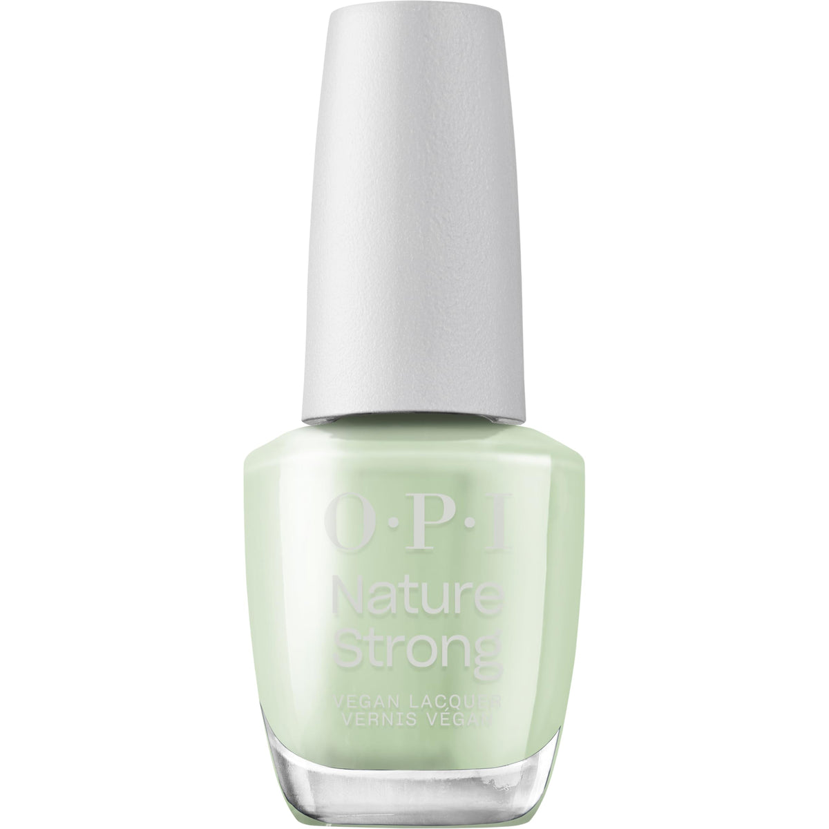OPI bottle front view showing sage light green crème and brand appeal