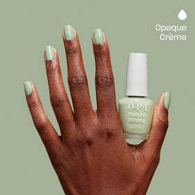 OPI polish styled in bathroom setting showing everyday, ethical beauty benefit