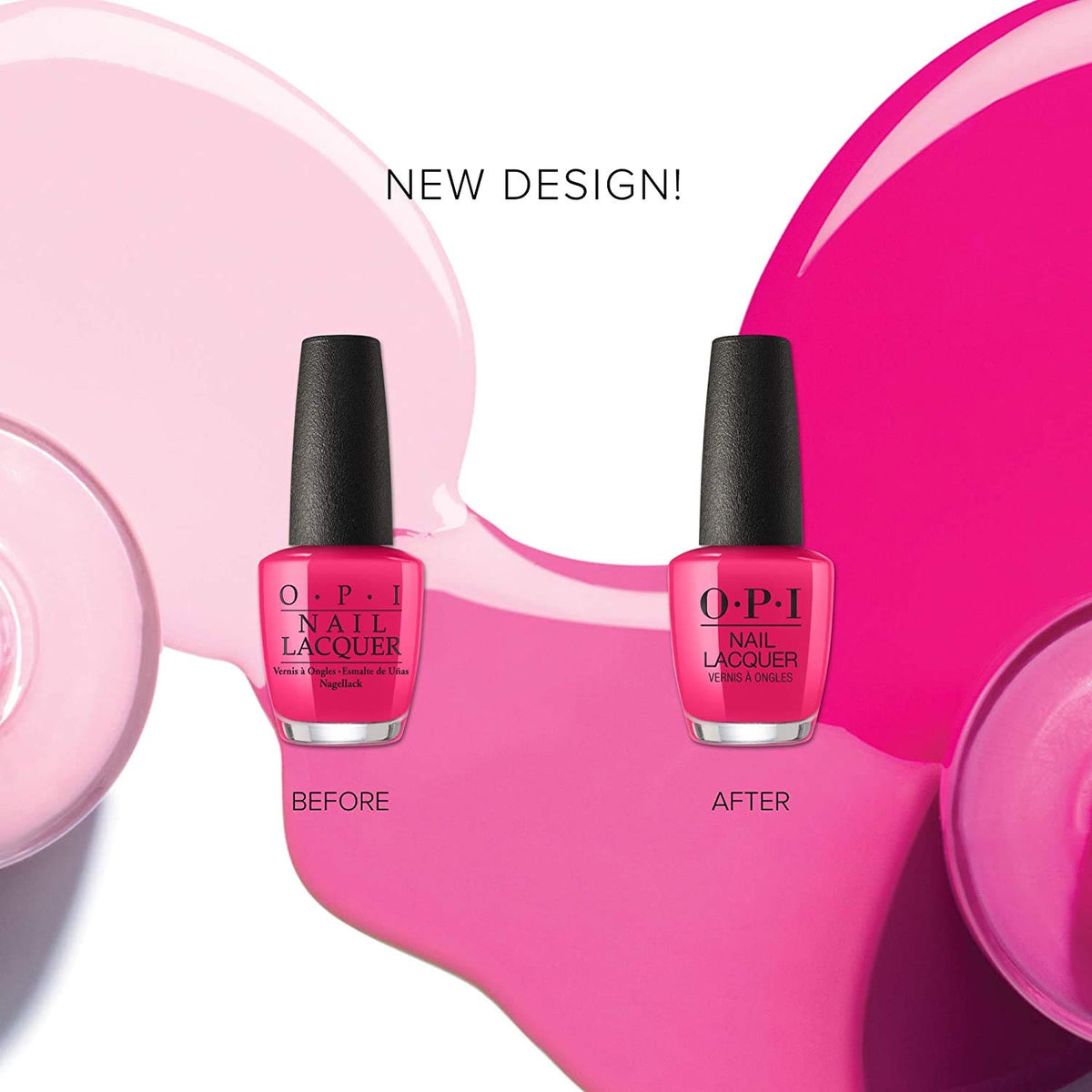 OPI product on salon table in use illustrating professional application benefit
