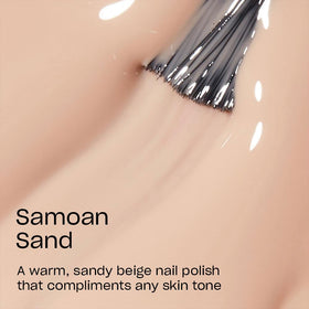 OPI brush stroke of Samoan Sand demonstrating smooth, streak-free coverage
