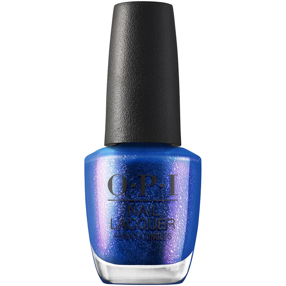 OPI bottle front view showing Scorpio Seduction deep blue polish and glossy finish