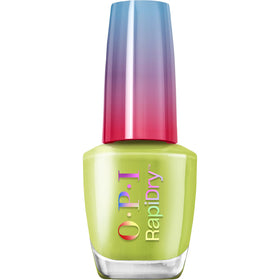 OPI front bottle showing Screen-Grab Green color and quick-dry benefit