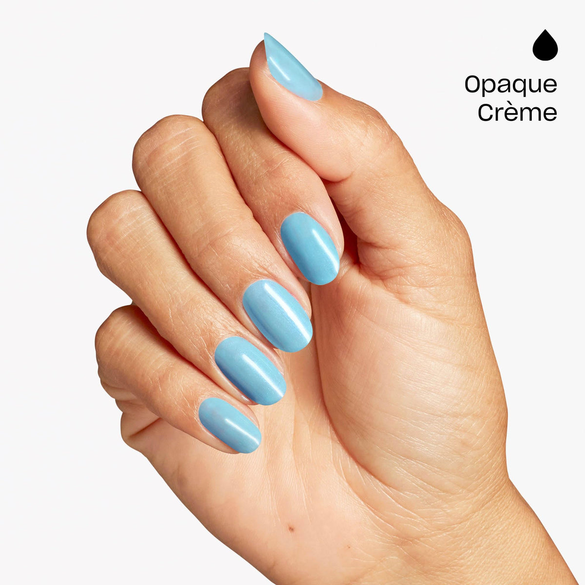 OPI close-up of shimmer particles highlighting luminous blue sparkle