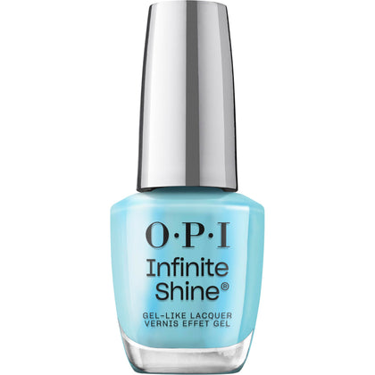 OPI bottle front view showing vibrant turquoise shimmer and gel-like shine