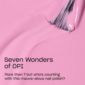 OPI brush stroke detail demonstrating smooth coverage and streak-free application benefit