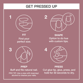 OPI size comparison displaying 24 tips and sizing for custom fit and easy selection