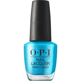 OPI Sky Blue's the Limit bottle front view showing bright turquoise shimmer and brand