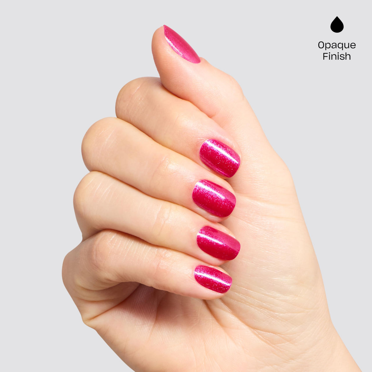 OPI Solar Crush bottle resting on table highlighting compact size and easy storage