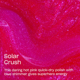OPI Solar Crush brush detail with wide fan bristles for faster, smoother coverage