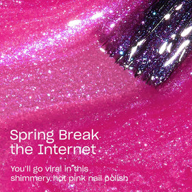 OPI swatch on hand showing buildable sheer pink and wearable look
