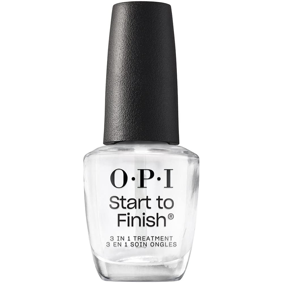 OPI Start to Finish front bottle showing sleek packaging and benefits