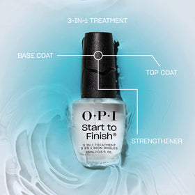 OPI Start to Finish pro-wide brush delivering smooth, even coverage