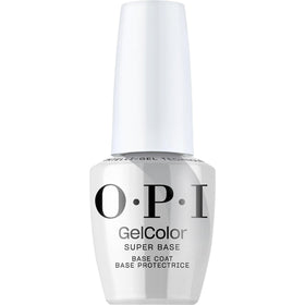 OPI Super Base front packaging showing bottle and label for professional reliability