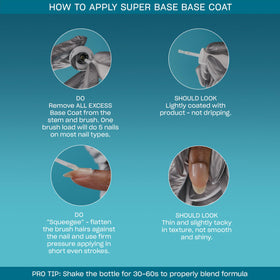 OPI Super Base in-salon use being applied under LED lamp for fast curing