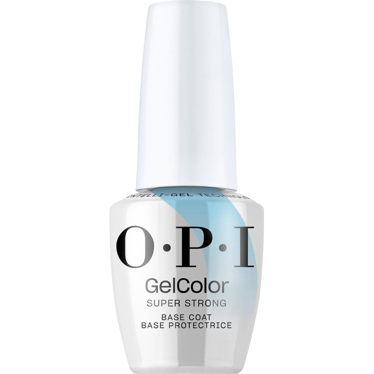 OPI bottle front view showing label and durable base benefits