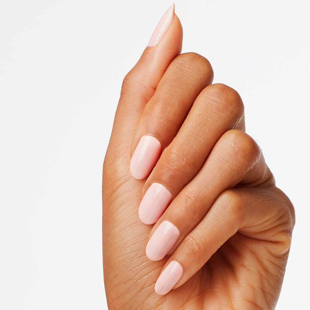 OPI polish brush stroke on white showing creamy texture and even coverage