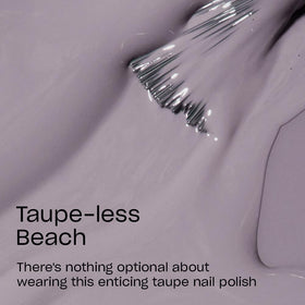 OPI brush stroke of Taupe-less Beach illustrating smooth, streak-free application