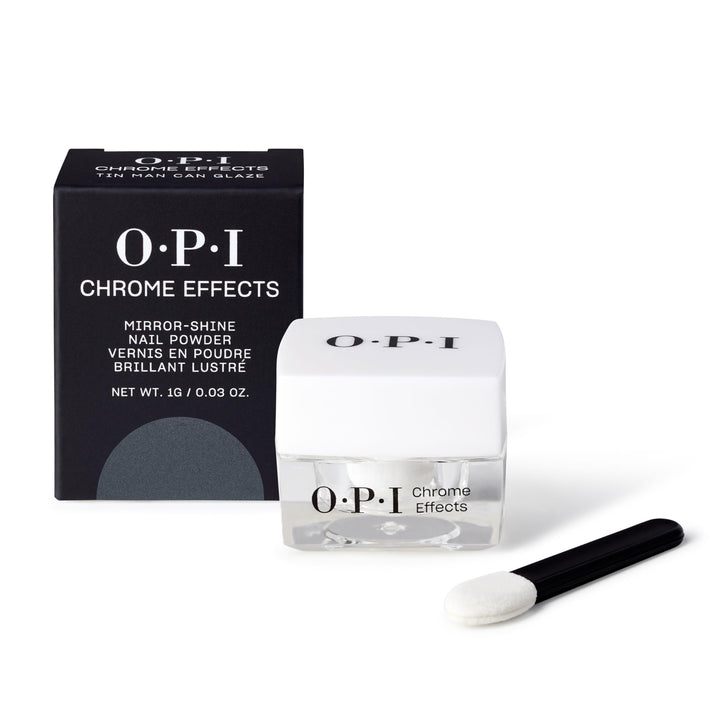 OPI tin showing product branding and compact lid for storage