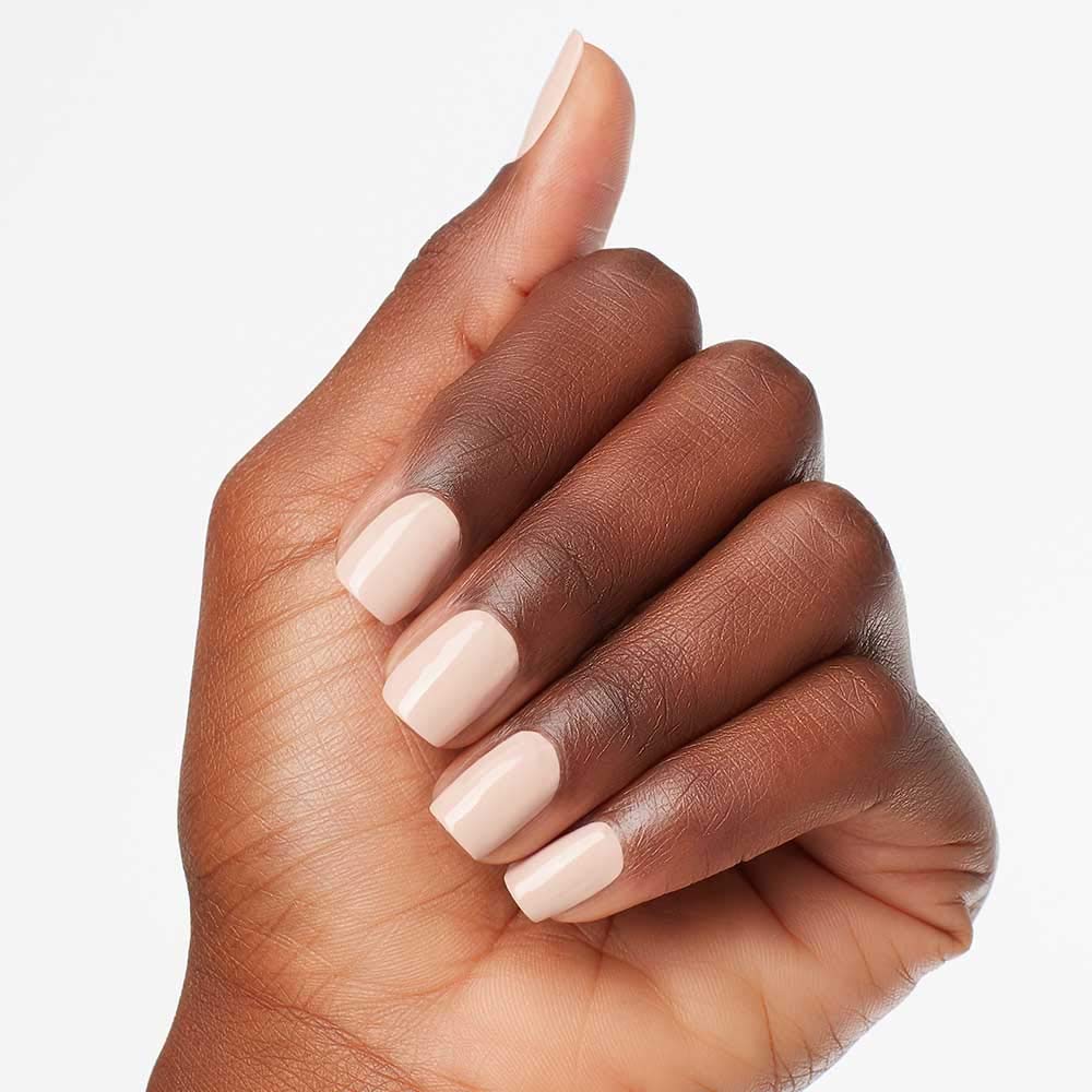 OPI painted nails with Tiramisu for Two on hand showing elegant wear