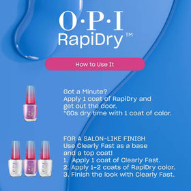 OPI bottle in hand to show size and easy application scale