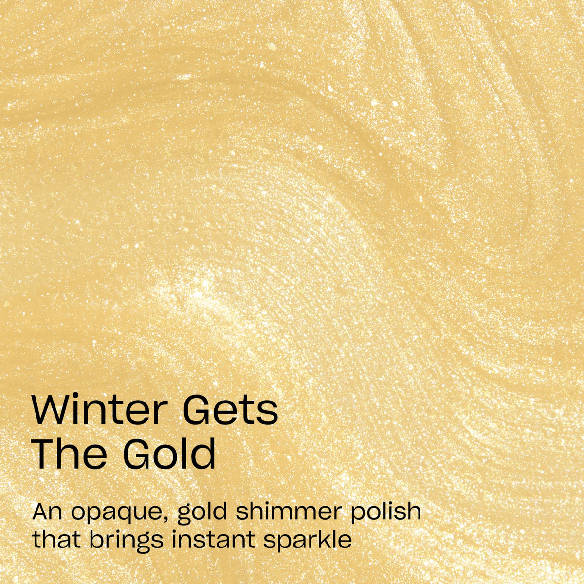 OPI wide brush applying shiny yellow-gold for quick smooth coverage